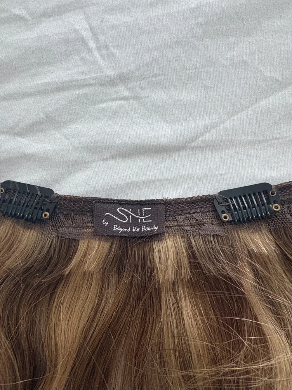Blonde Clip-In Hair Extension Weft - Natural Blonde clip in human